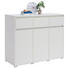 KOMMODE 120/103/48 cm - Alufarben/Weiß, Design, Holzwerkstoff/Kunststoff (120/103/48cm) - Carryhome KOMMODE 120/103/48 cm - Alufarben/Weiß, Design, Holzwerkstoff/Kunststoff (120/103/48cm) - Carryhome