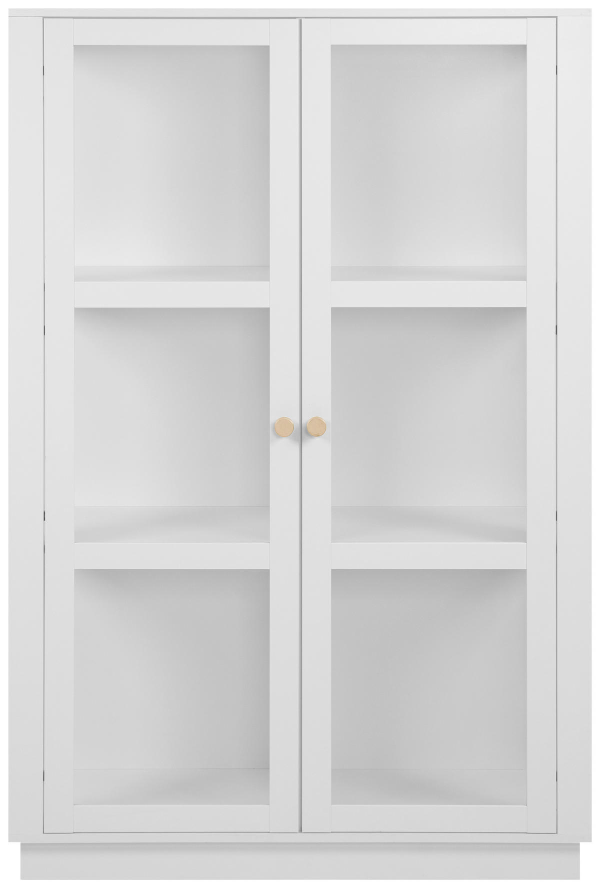 VITRÍNA, biela, 100/150/40 cm - biela/zlatá, Design, kov/kompozitné drevo (100/150/40cm) - MID.YOU
