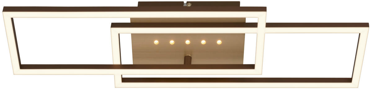 LED-TAKLAMPA 56/18/7,5 cm  - brun/guldfärgad, Basics, metall/plast (56/18/7,5cm)