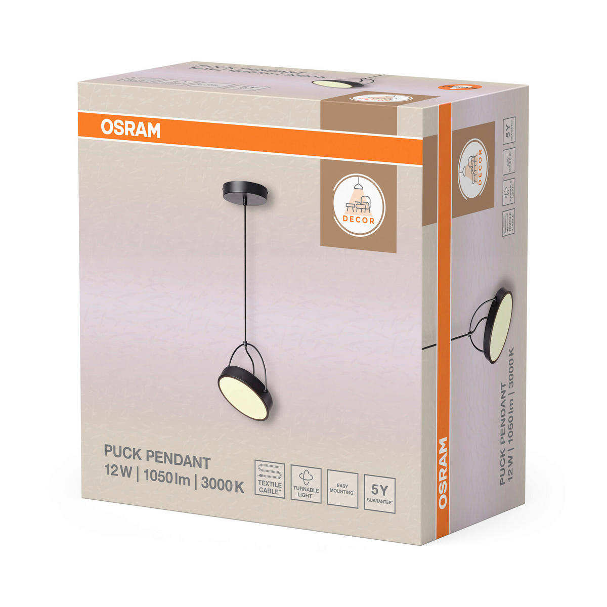LED-HÄNGELEUCHTE 23/150 cm  - Schwarz, Design, Kunststoff/Metall (23/150cm) - Osram