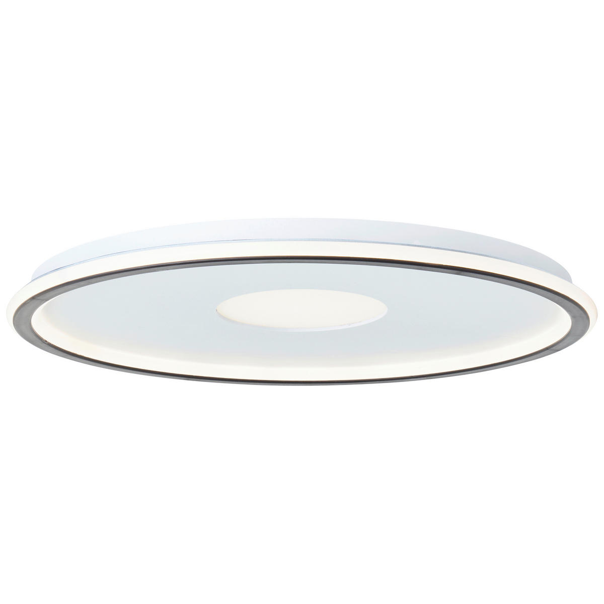 LED-DECKENLEUCHTE  50,8/3,6 cm    - Weiss/Schwarz, Basics, Kunststoff (50,8/3,6cm) - Brilliant