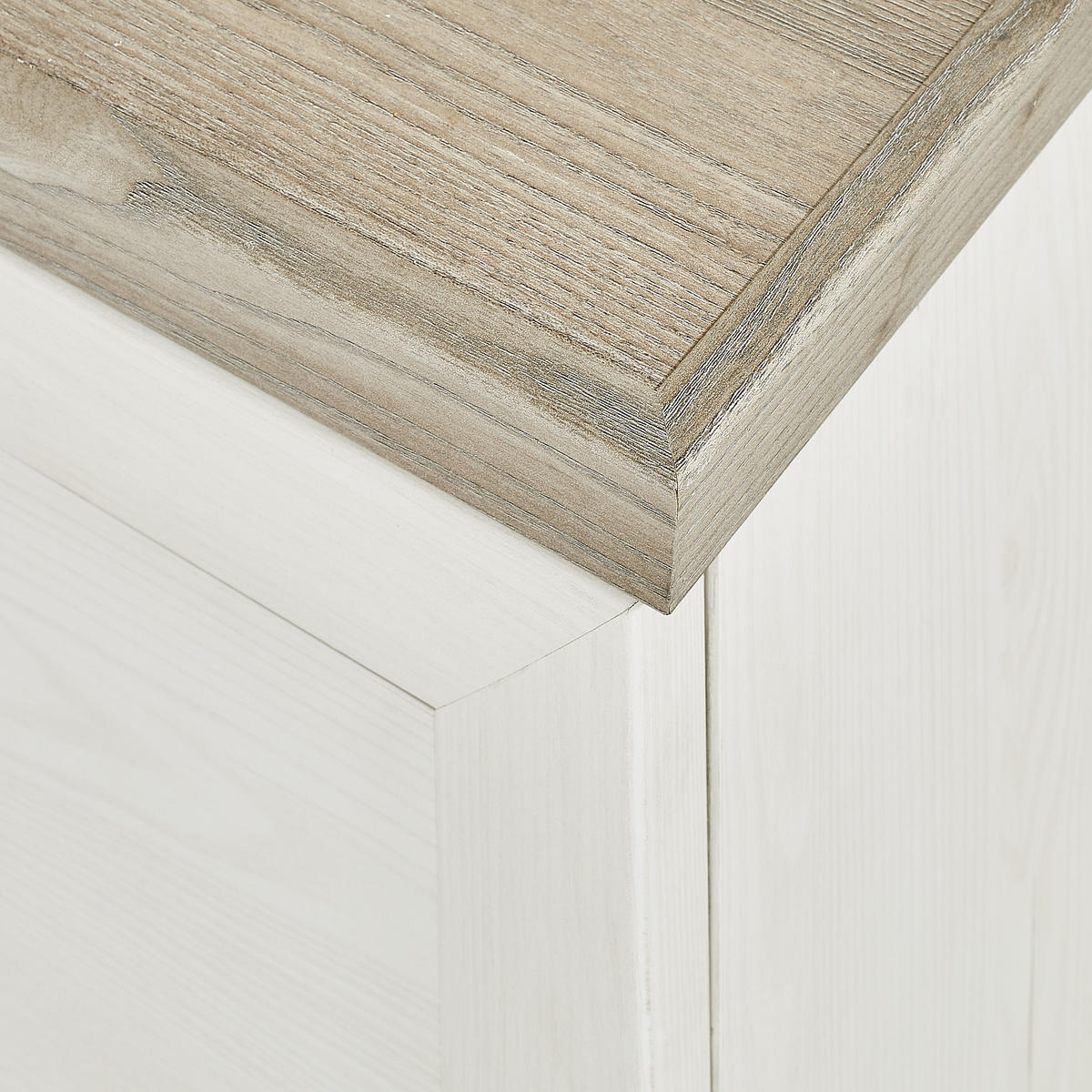 FALI CIPŐSSZEKRÉNY 140/92/22,5 cm  - nikkel/fehér, Lifestyle, faalapú anyag/fém (140/92/22,5cm) - Hom`in