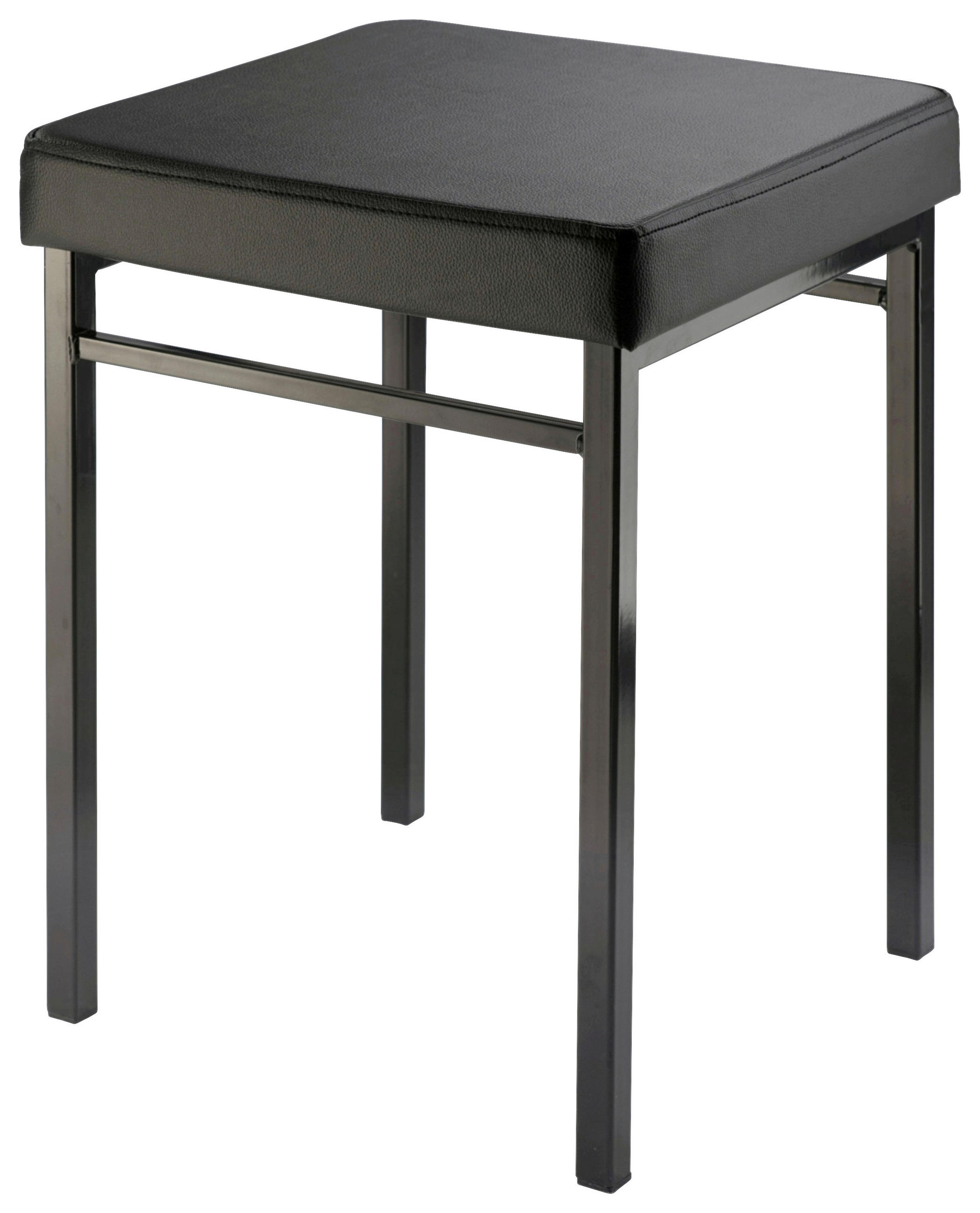 BADHOCKER - Schwarz, Design, Textil/Metall (36/47/34cm)