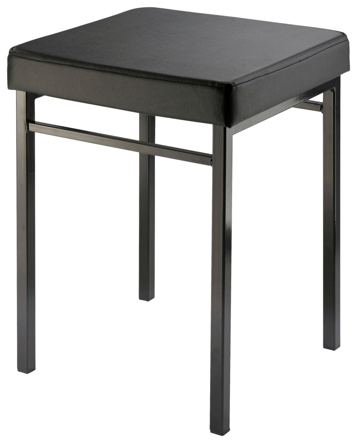 BADHOCKER - Schwarz, Design, Textil/Metall (36/47/34cm)