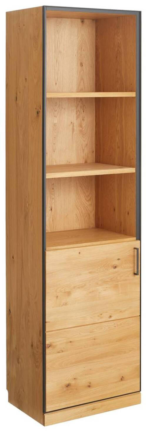 AKTENSCHRANK 55/197/40 cm  - Eichefarben/Graphitfarben, Natur, Holz/Holzwerkstoff (55/197/40cm) - Linea Natura