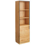 AKTENSCHRANK Asteiche teilmassiv Anthrazit, Eichefarben  - Eichefarben/Anthrazit, Natur, Holz/Holzwerkstoff (55/197/40cm) - Linea Natura