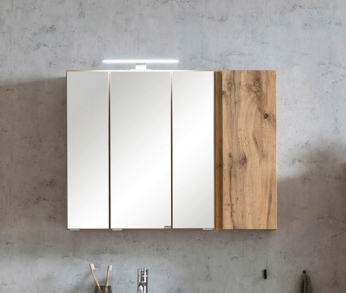 SPIEGELSCHRANK 85/64/20 cm  - Modern, Glas/Holzwerkstoff (85/64/20cm) - Held