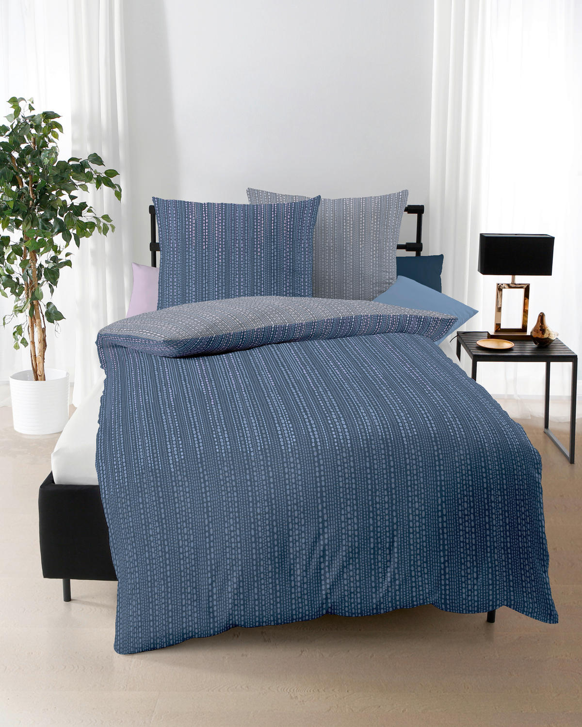 POSTELJNINA VERTIGO 200/200 cm saten rjava  - rjava, Konvencionalno, tekstil (200/200cm) - Kaeppel