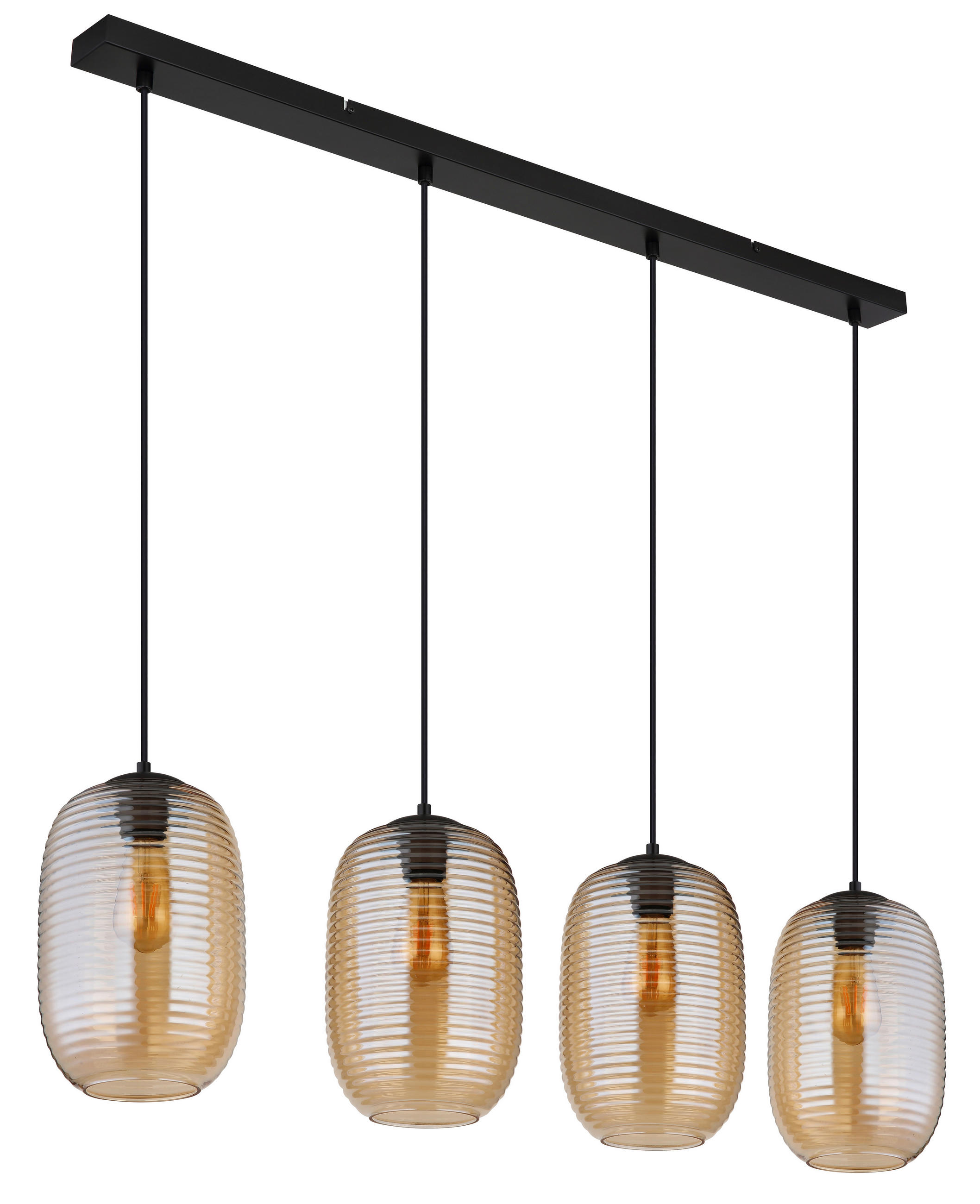 VISEČA SVETILKA  JEFREY   109/20/120 cm         E27 - črna/barve jantarja, Basics, kovina/umetna masa (109/20/120cm) - Globo