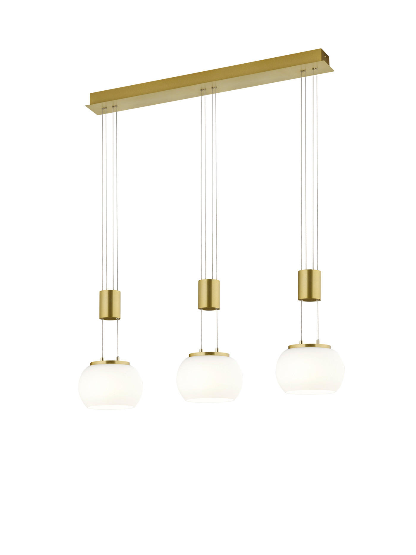 LED-PENDELLEUCHTE 82/150/18 cm   - Messingfarben, Design, Metall (82/150/18cm) - Trio Leuchten