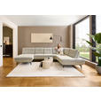 WOHNLANDSCHAFT Beige Chenille  - Beige/Schwarz, Design, Textil/Metall (190/352/243cm) - Dieter Knoll