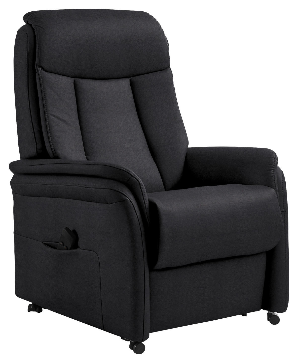 FERNSEHSESSEL in Anthrazit  - Anthrazit/Schwarz, KONVENTIONELL, Leder/Kunststoff (74/107/84cm) - Valdera