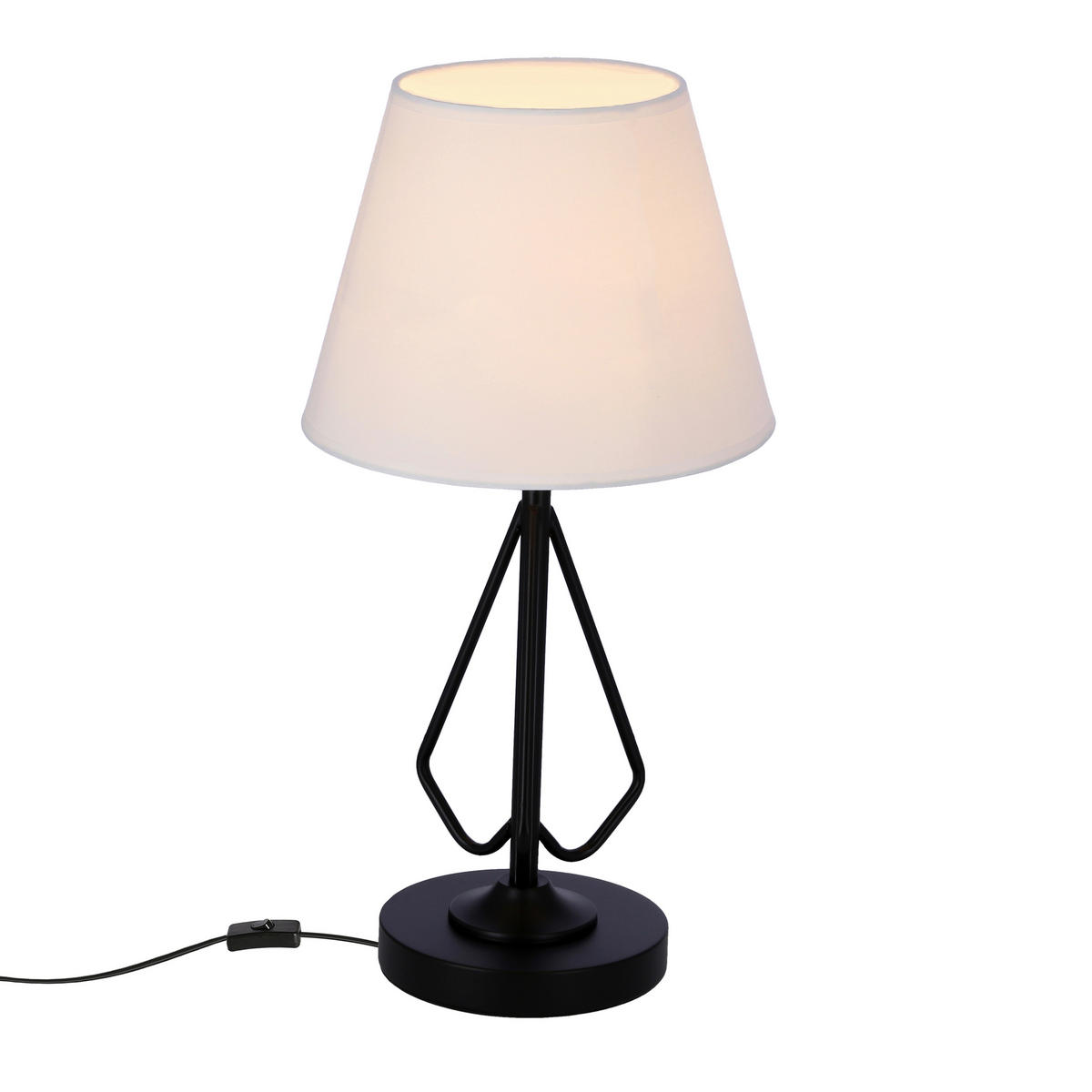 BORDSLAMPA Morley 16/25/26 cm   - vit/svart, Basics, metall/plast (16/25/26cm)