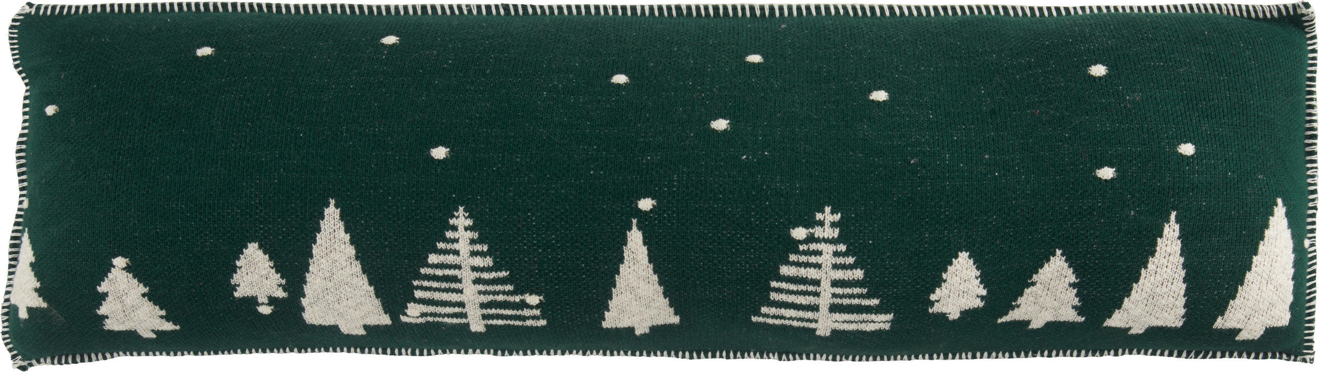 X-Mas Zugluftstopper Louis Grün, Weiß 25x80 cm