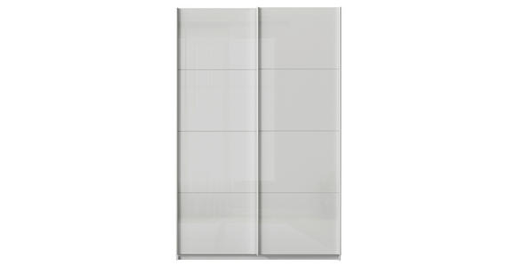 SCHWEBETÜRENSCHRANK  in Seidengrau  - Seidengrau/Alufarben, KONVENTIONELL, Glas/Holzwerkstoff (181/210/62cm) - Xora