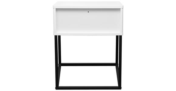 NACHTKÄSTCHEN 40/52/38,5 cm  in Schwarz, Weiß  - Schwarz/Weiß, Design, Holzwerkstoff/Metall (40/52/38,5cm) - Carryhome
