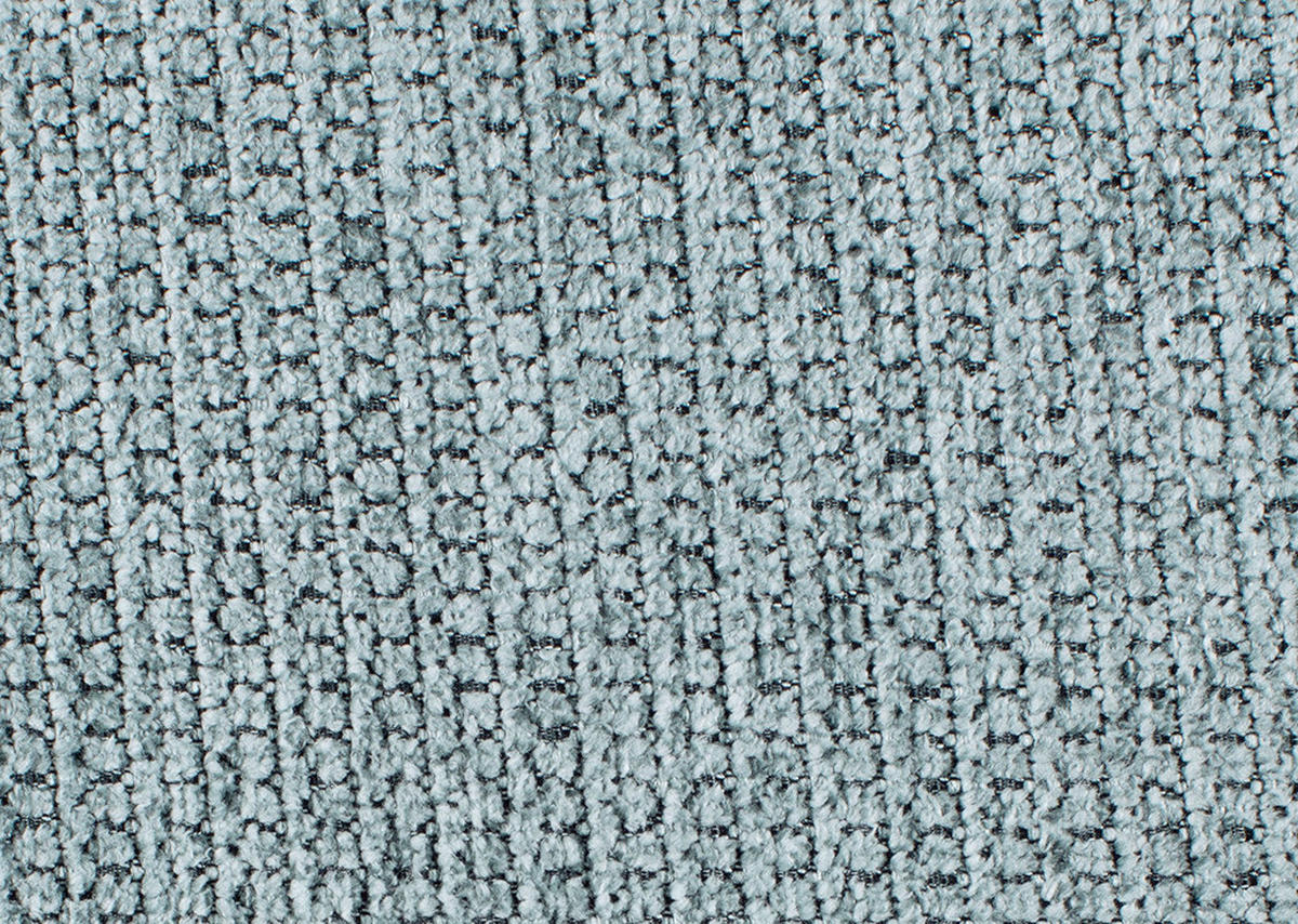 ECKSOFA Flachgewebe Hellblau  - Schwarz/Hellblau, Design, Textil/Metall (270/308cm) - Pure Home Lifestyle