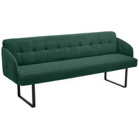 SITZBANK 217/85/69 cm Cord Grün Metall  - Schwarz/Grün, Design, Textil/Metall (217/85/69cm) - Musterring