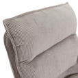 BARHOCKER Cord Taupe Stoffauswahl, Sitzfläche 360° drehbar  - Taupe/Schwarz, Design, Textil/Metall (54/98-120/58cm) - Novel