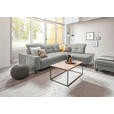 ECKSOFA in Chenille Hellgrau  310/240 cm  - Hellgrau/Schwarz, Design, Textil/Metall (310/240cm) - Xora
