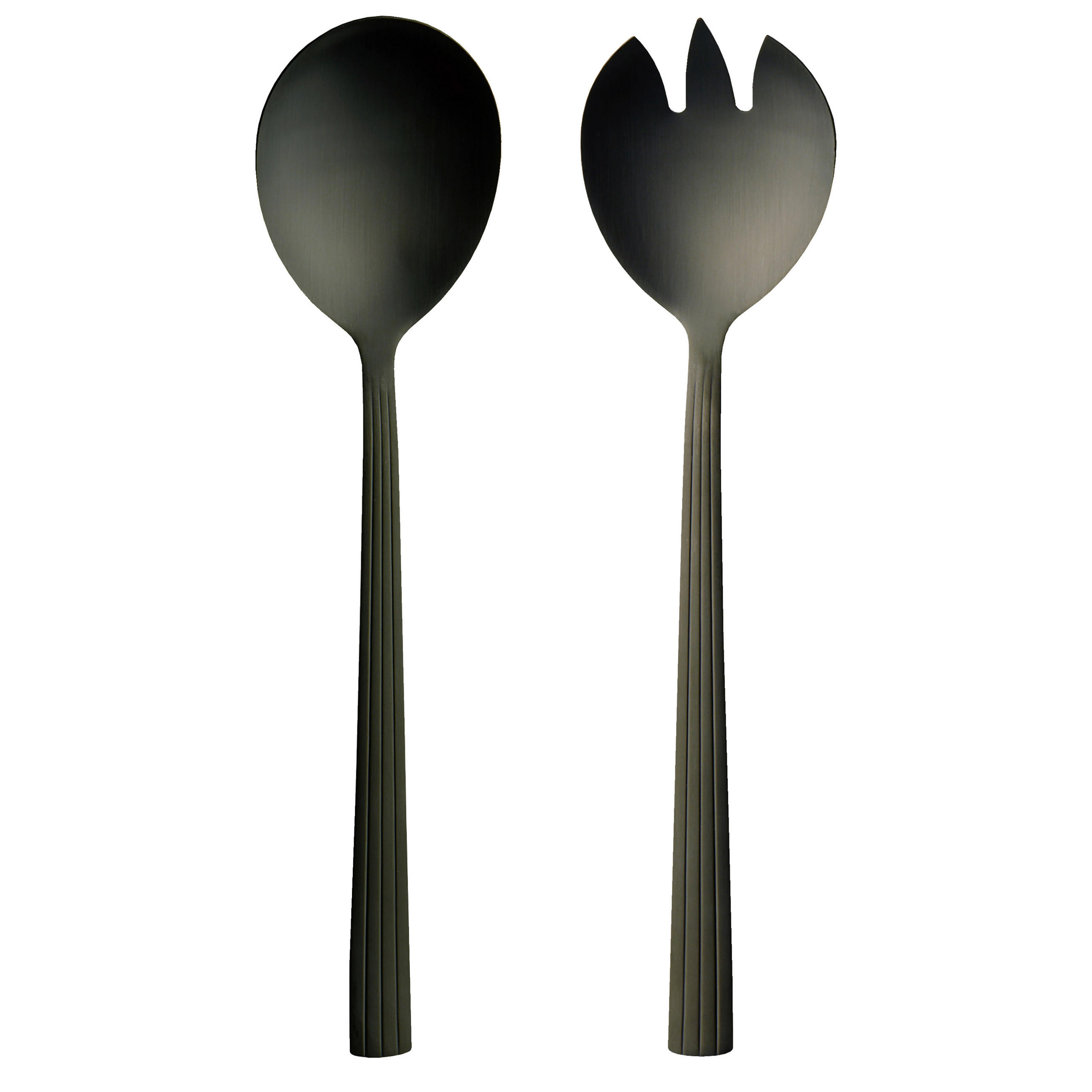 BESTECK-SET RAW 2-teilig Edelstahl   - Schwarz, Basics, Metall - Aida