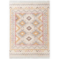 ORIENTTEPPICH  Wohnzimmer 80/150 cm Roya Creme, Multicolor rechteckig  - Multicolor/Creme, Basics, Textil (80/150cm) - Elle Decoration