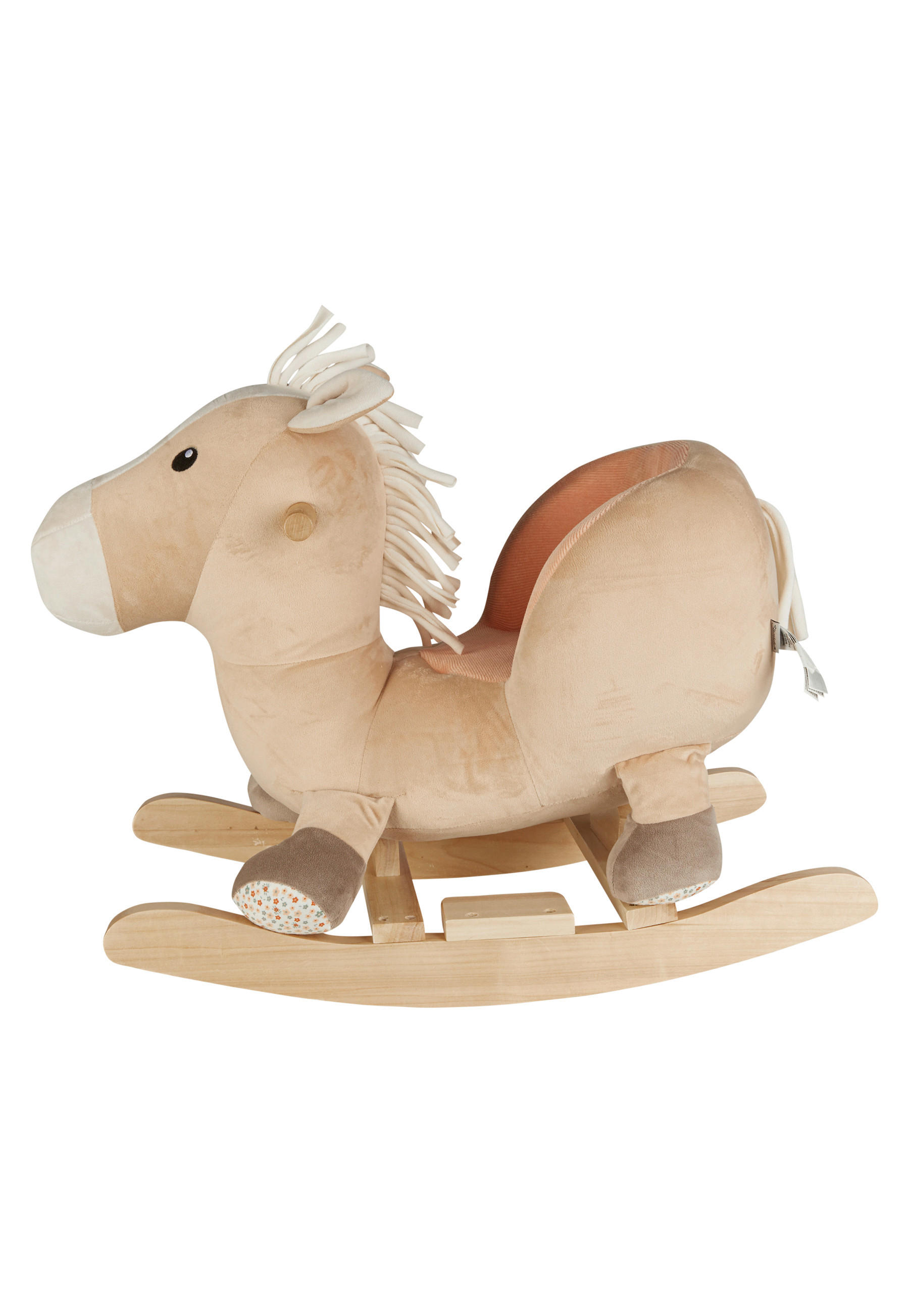 SCHAUKELTIER  - Beige, Basics, Holz/Textil (63/35/47cm) - Sterntaler