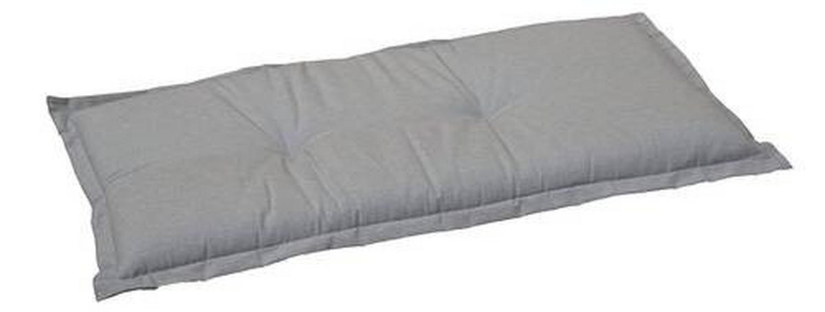 BANKAUFLAGE meliert  - Hellgrau, Basics, Textil (145/45/7cm) - Gardenson
