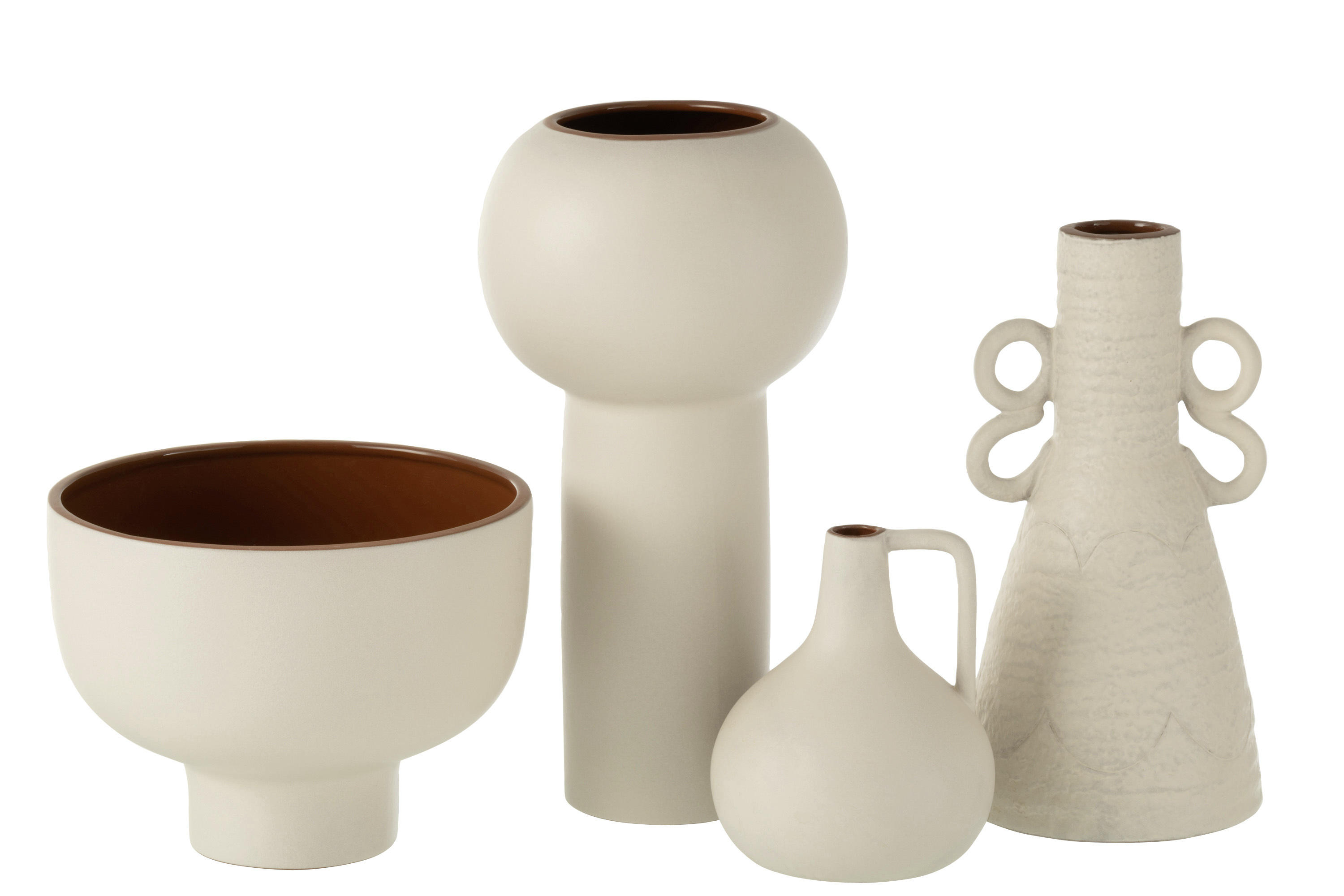 VASE  - Beige, Basics, Keramik (16/16/30,5cm)