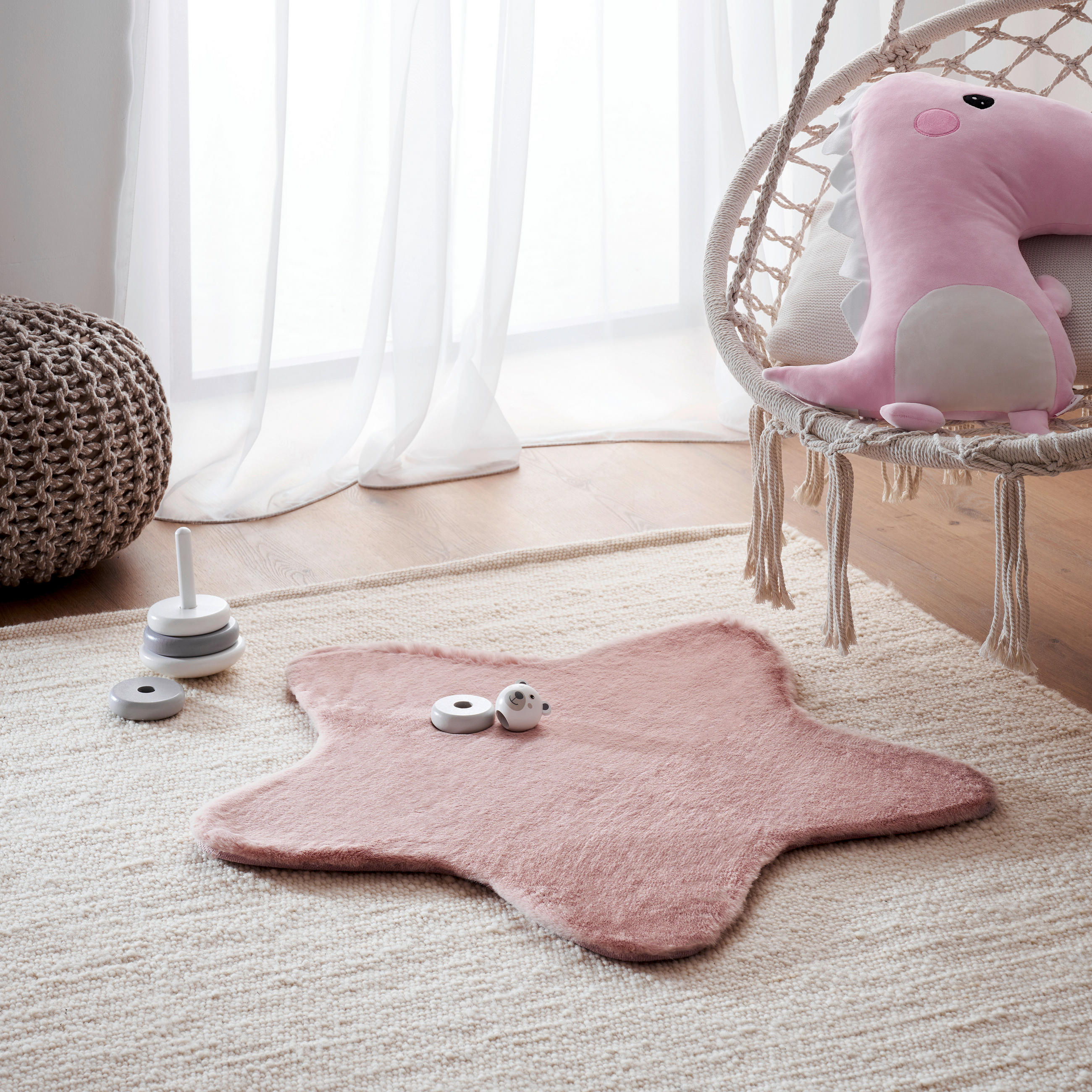 KINDERTEPPICH 80/80 cm  - Pink, Basics, Textil (80/80cm) - Ben'n'jen