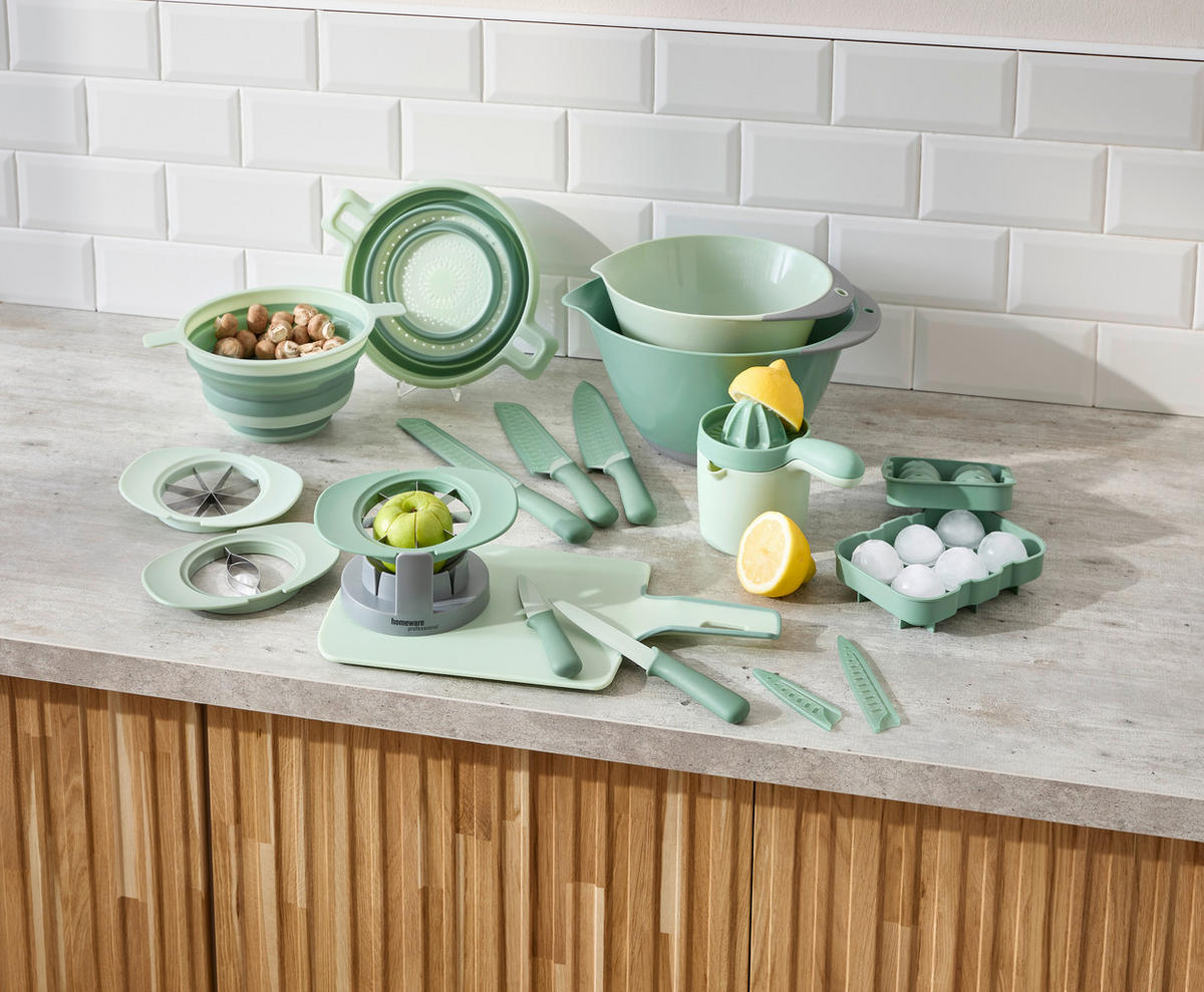 APFELTEILER  - Petrol/Creme, Basics, Kunststoff/Metall - Homeware Profession.