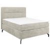 BOXSPRINGBETT 140/200 cm  in Beige  - Beige/Schwarz, Design, Textil/Metall (140/200cm) - Esposa