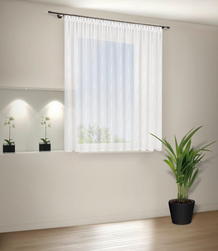 FERTIGSTORE  transparent  300/175 cm   - Beige, Basics, Textil (300/175cm)
