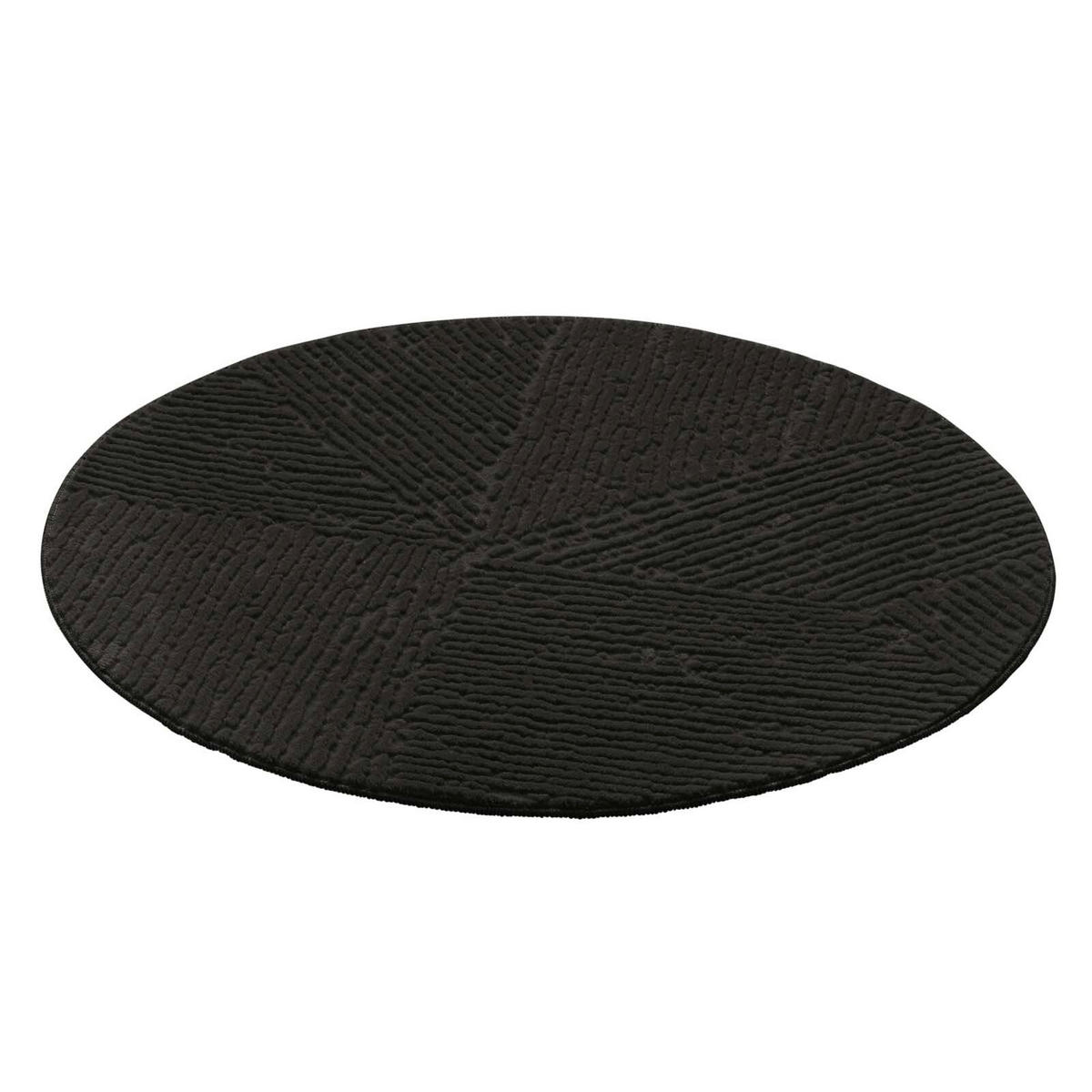 WEBTEPPICH 80 cm Stilo Anthrazit rund  - Anthrazit, Basics, Textil (80cm) - Novel