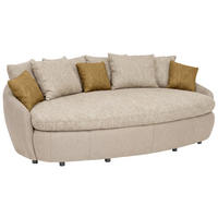 MEGASOFA Webstoff  - Schwarz, LIFESTYLE, Kunststoff/Textil (238/80/140cm) - MID.YOU