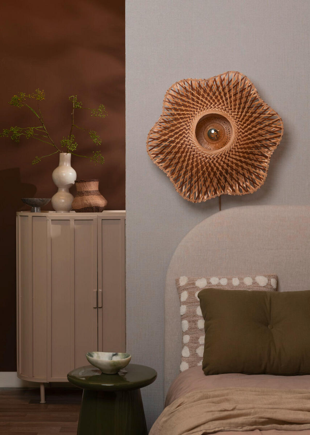 VÄGGLAMPA Good & Mojo 60/15 cm   - naturfärgad, Basics, naturmaterial (60/15cm) - Good & Mojo