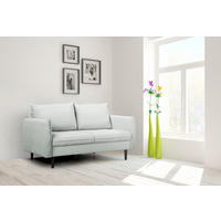 2-SITZER-SOFA JULI in Samt Dunkelblau  - Schwarz/Dunkelblau, Design, Holz/Textil (138/86/100cm) - P & B