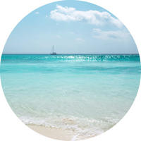 FOTOTAPETE  - Blau/Weiß, Trend (125cm) - Xora