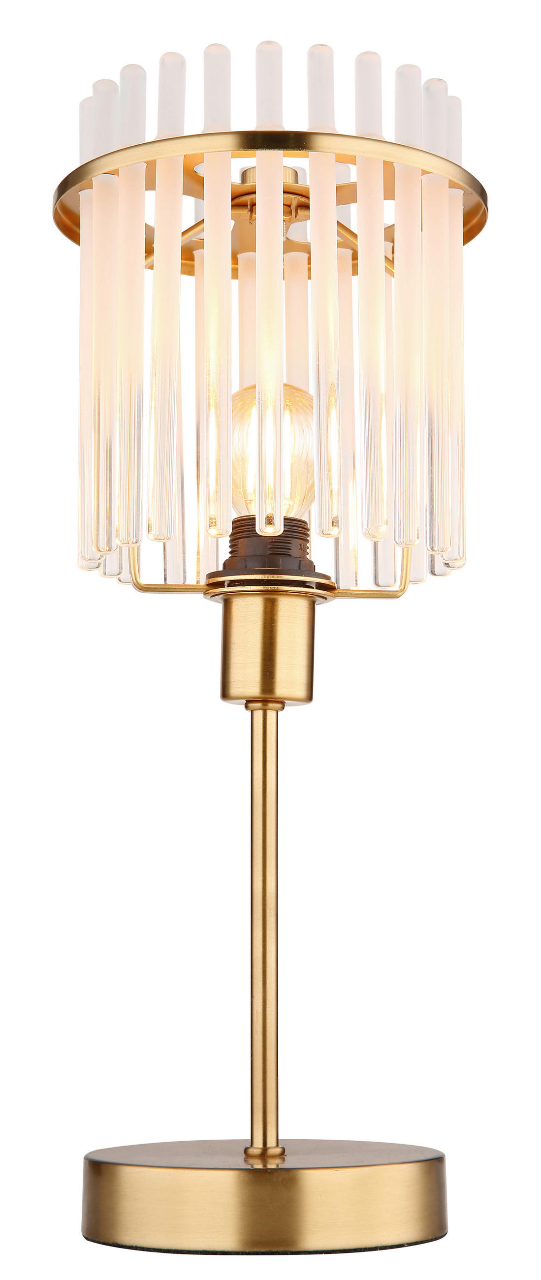 BORDSLAMPA 15/37,5 cm   - klar/opal, Klassisk, metall/glas (15/37,5cm) - Globo