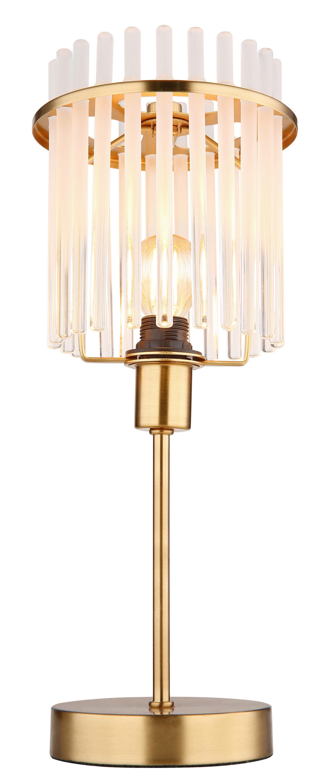 BORDSLAMPA 15/37,5 cm   - klar/opal, Klassisk, metall/glas (15/37,5cm) - Globo