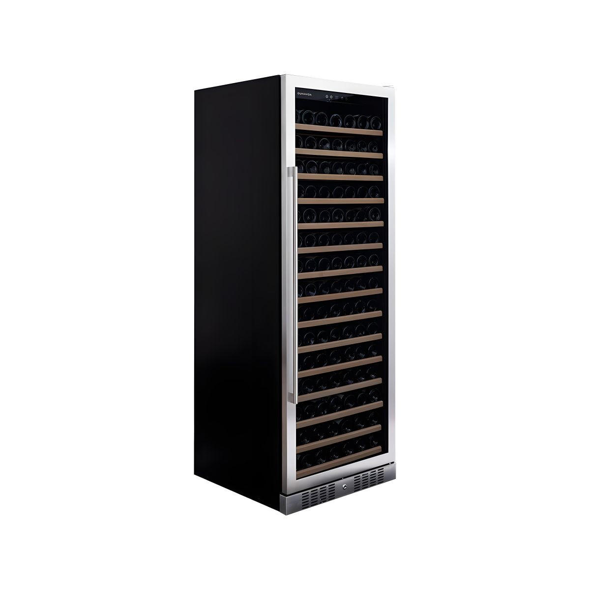 WEINKÜHLSCHRANK DX-194.490SSK  - Edelstahlfarben, Basics, Glas/Holz (65,5/183,5/68cm)