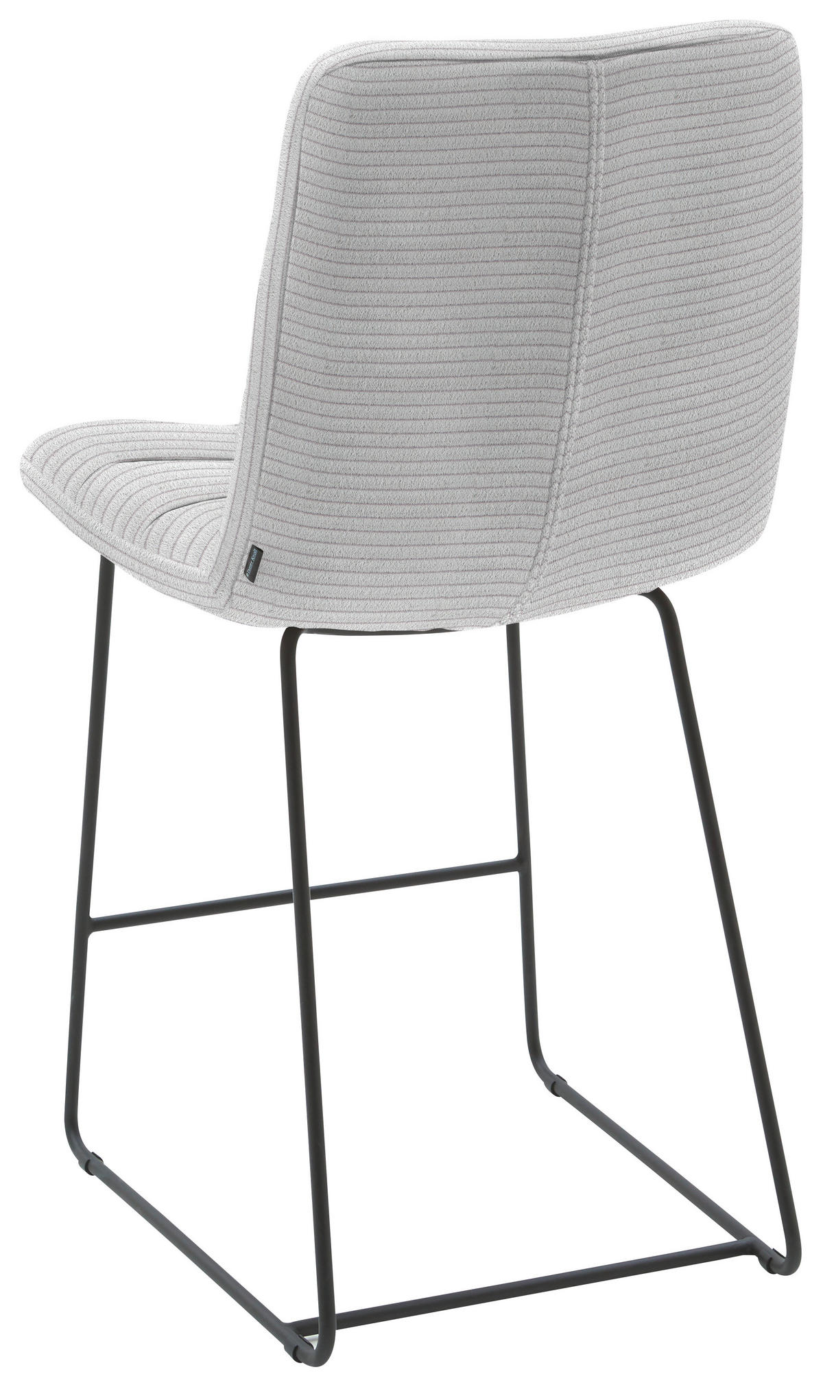 TRESENSTUHL in Textil Grau  - Schwarz/Grau, Design, Textil/Metall (52/106/66cm) - Dieter Knoll