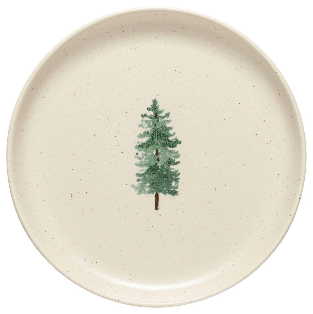 DESSERTTELLERSET Creme, Waldgrün 4-teilig 22 cm PACIFICA  - Waldgrün/Creme, Basics, Keramik (22cm) - Costa Nova