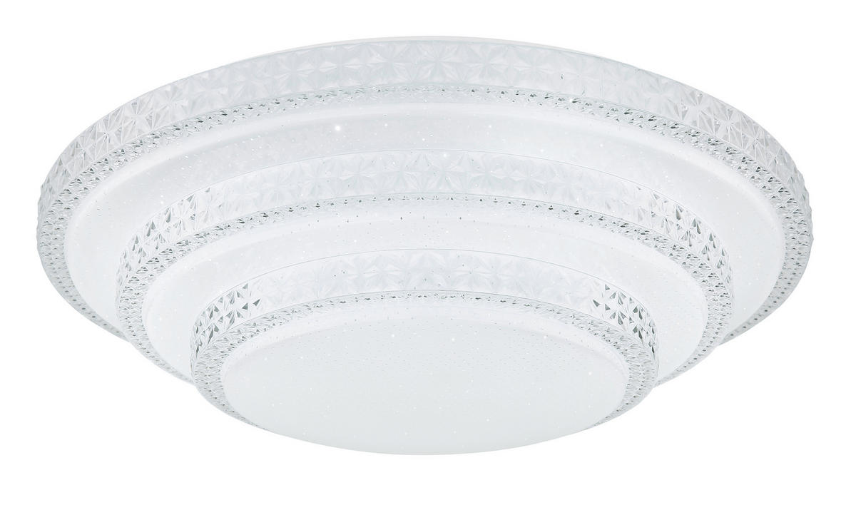 LED-DECKENLEUCHTE  Smart 49,5/12,7 cm   - Weiß, LIFESTYLE, Kunststoff/Metall (49,5/12,7cm) - Globo