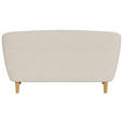 CHESTERFIELD-SOFA Flachgewebe Beige  - Eichefarben/Beige, Trend, Holz/Textil (150/78/84cm) - Ambia Home