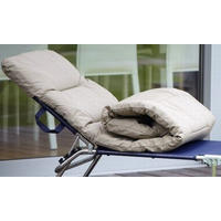 LIEGENAUFLAGE in Taupe  - Taupe, Basics, Textil (78/6/195cm) - FIAM