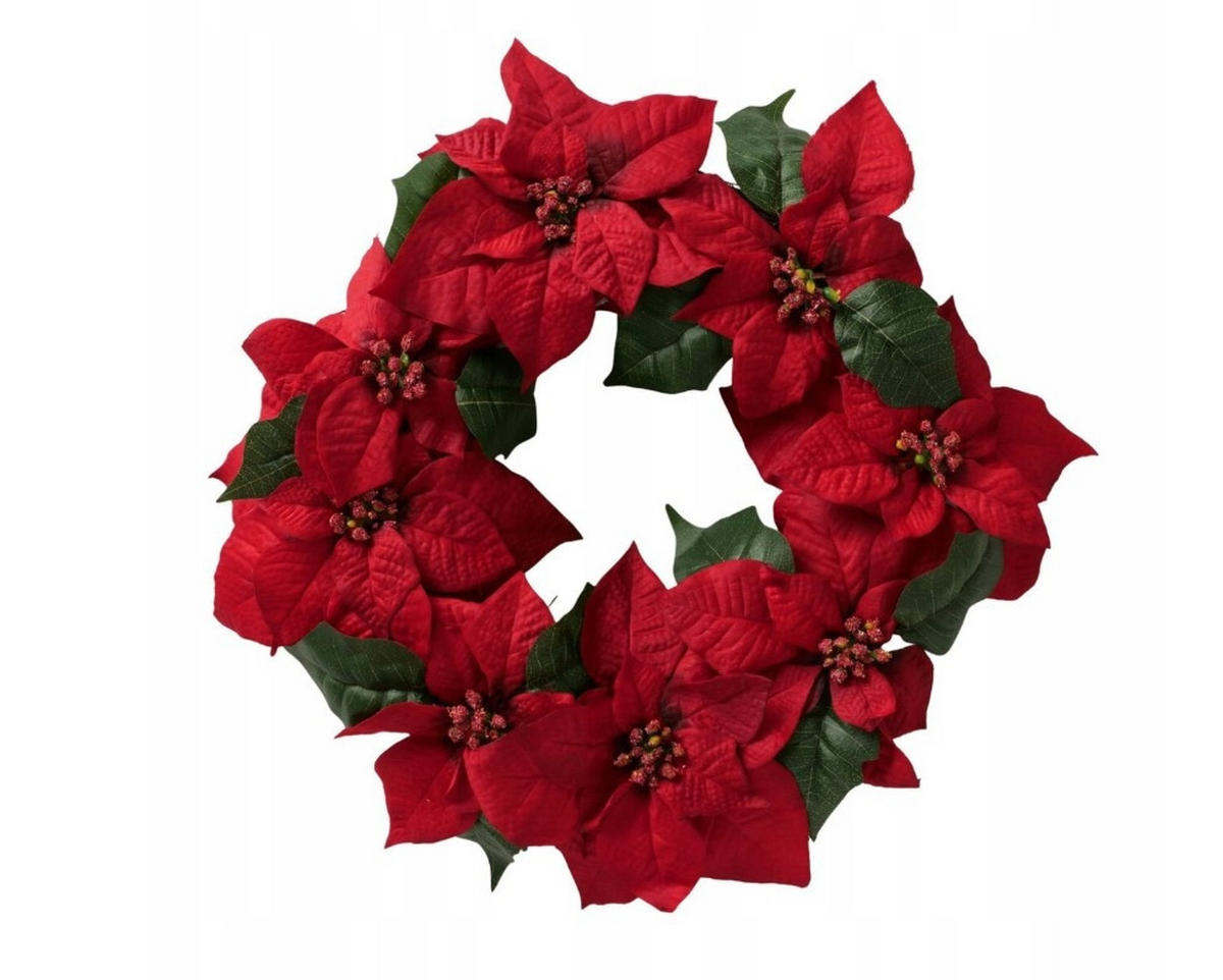 DEKOBLATT - Rot/Grün, Basics, Kunststoff (50/8cm) - Boltze Home