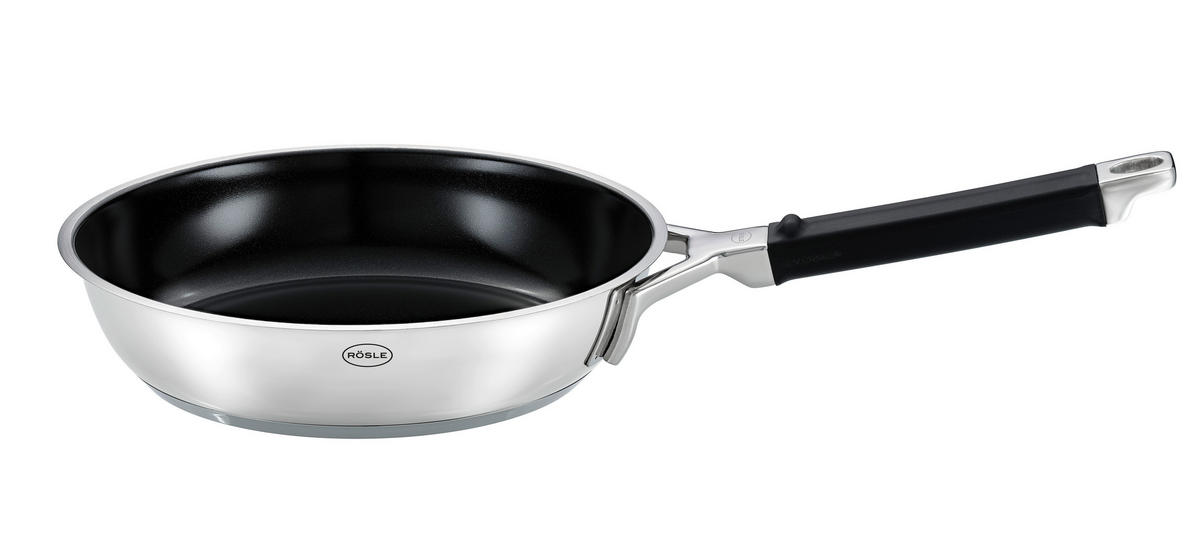 BRATPFANNE SILENCE PRO Keramikbeschichtung 28 cm  - Schwarz, Basics, Metall (28cm) - Rösle