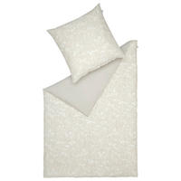 POVLEČENÍ, satén, krémová, světle šedá, béžová, 140/200 cm - krémová/světle šedá, Basics, textil (140/200cm) - Schöner Wohnen