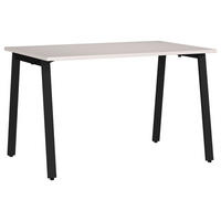 SCHREIBTISCH 120/80/75 cm, Schwarz, Kaschmir, in verschiedenen Holz-Dekoren erhältlich, justierbare Füße  - Kaschmir/Schwarz, MODERN, Holzwerkstoff/Metall (120/80/75cm) - Novel